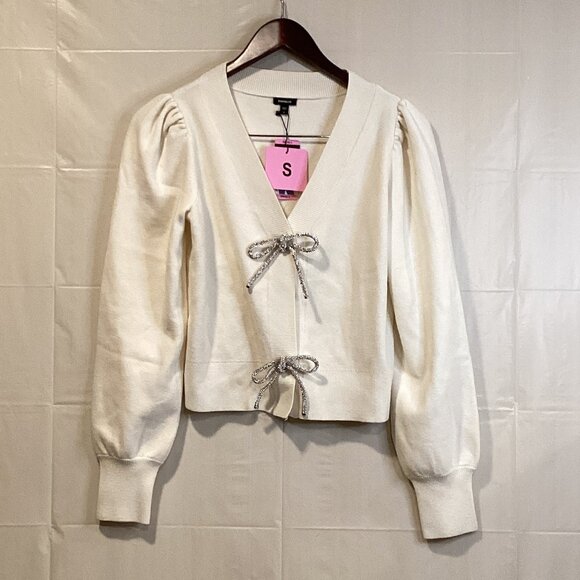 Express Women's Bow Cardigan - Picture 2 of 4